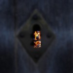 Through the keyhole of Beynac Castle's chapel